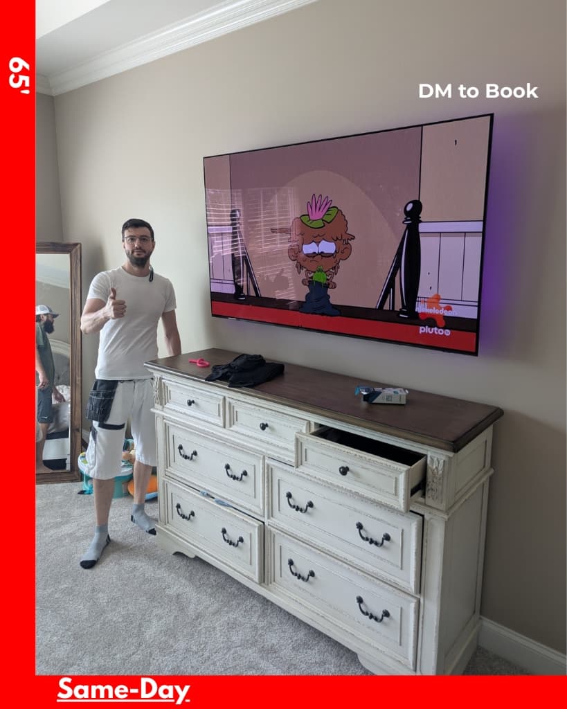 55" Bedroom TV + Soundbar